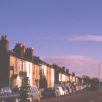 Commonside East, Mitcham, Surrey CR4. Looking east towards Beehive Bridge.