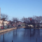 Three Kings Pond, Mitcham, Surrey CR4. The Three Kings on left.