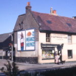 Gutteridges' shop, 29 Upper Green east, Mitcham, Surrey CR4. Corn and Forage Merchants. Building dated for early 18th century. Demolished 1969. Barclays Bank now stands on the site.