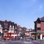 Upper Green, Mitcham, Surrey CR4. Looking north.