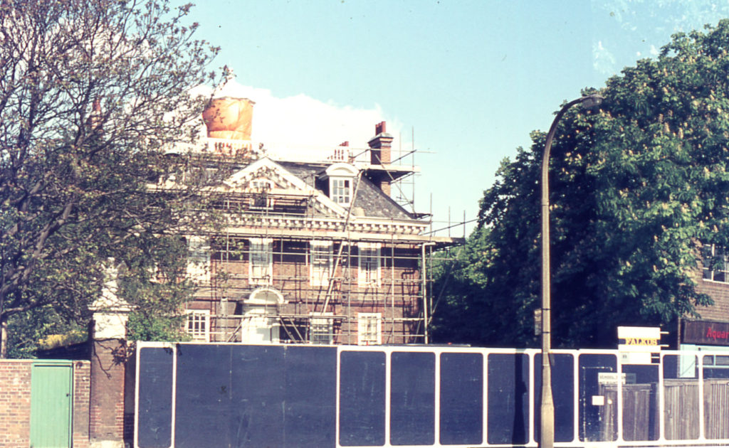 Eagle House being renovated, London Road, Mitcham, Surrey, CR4.