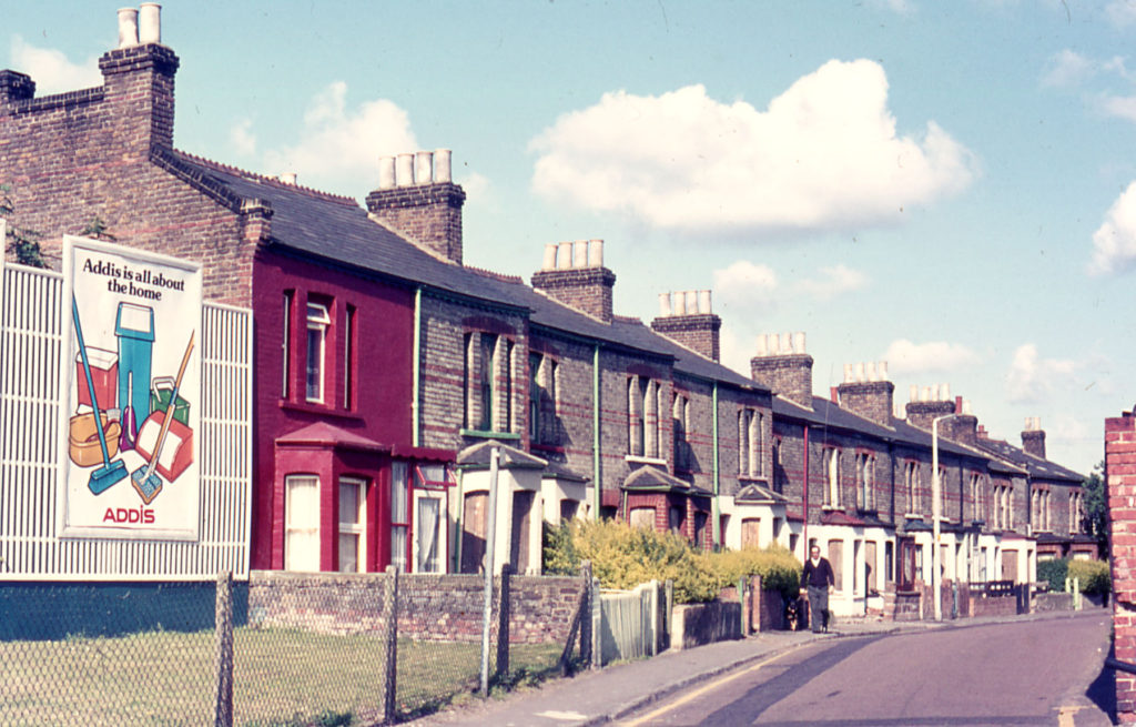 Victorian houses in Bond Road, Mitcham, Surrey, CR4.