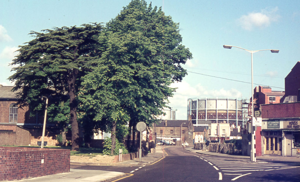 Southern end of Western Road, Mitcham, Surrey, CR4. Looking north from Upper Gren West.