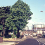 Southern end of Western Road, Mitcham, Surrey, CR4. Looking north from Upper Gren West.