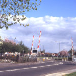 Eastfields crossing from Eastfields Road, Mitcham, Surrey, CR4.