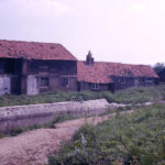 Old building (part of Deed's Mill) on bank of Wandle, Willow Lane, Mitcham, Surrey CR4.