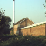 Back of Deeds Mill from the wandle, Willow Lane, Mitcham, Surrey CR4.