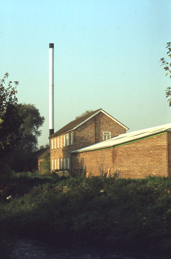Back of Deeds Mill from the wandle, Willow Lane, Mitcham, Surrey CR4.