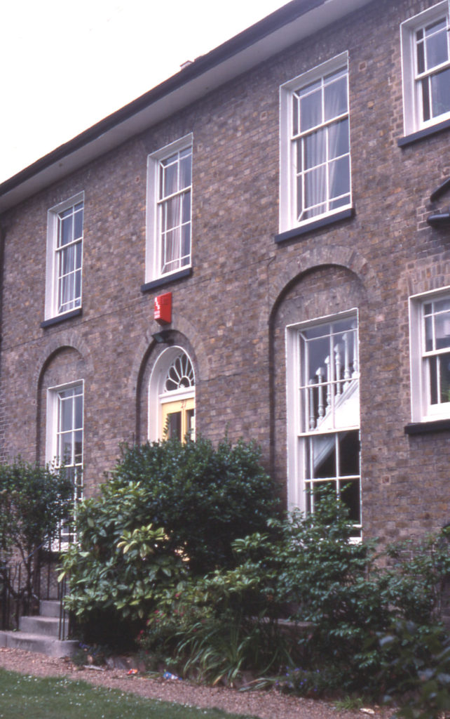 The Vicarage 21 Church Road, Mitcham, Surrey CR4. Demolished and site re-develped. c. 2000.