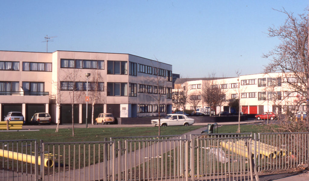 Council housing on old Wandgas land, Mitcham, Surrey CR4.