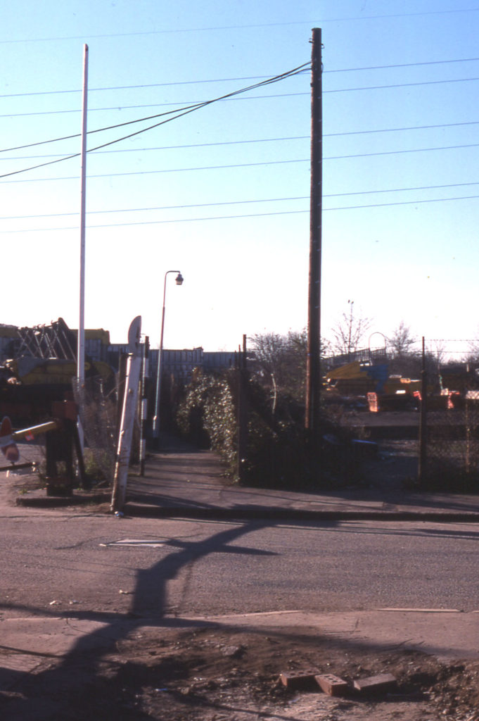 Ravensbury Path from Benedict Road, Mitcham, Surrey CR4.
