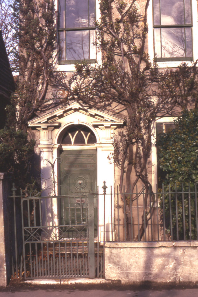 Church House, 64 Church Road, Mitcham, Surrey CR4. Georgian doorcase.