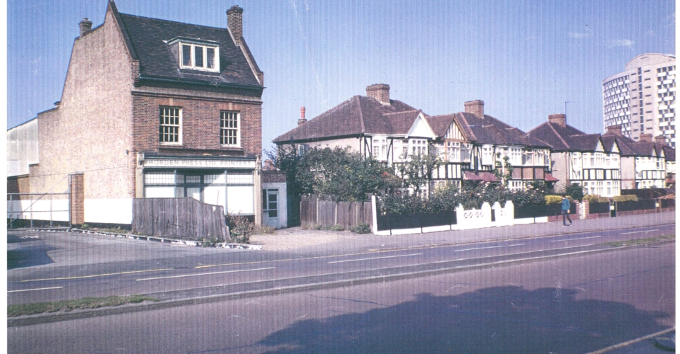 Morden Press, a property that still stands in London Road opposite Morden Court Parade. At one time vehicles belonging to the Express Dairy, across the road, were kept at the rear.