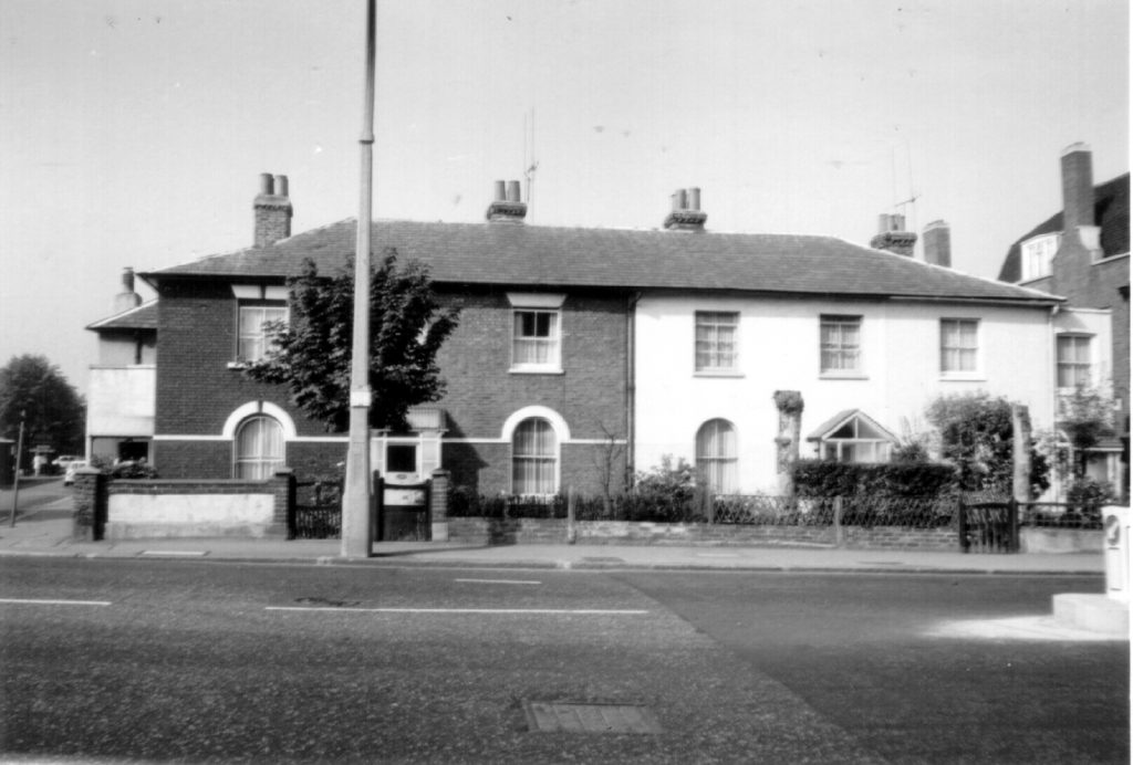 40-34 Morden Rd SW19, 40-38 Morden Rd SW19. This terrace of cottages were the first to be built in the Merton section of Nelson's former Merton Place estate (1970) WJR (1970) WJR