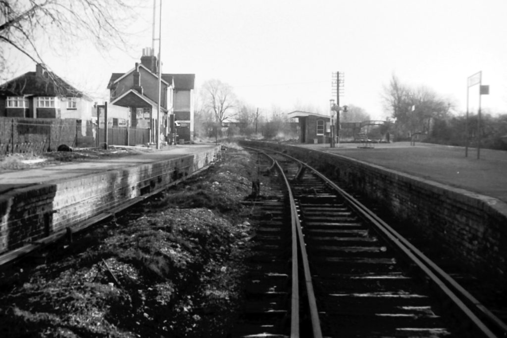 Merton Park station Merton Abbey branch (1972) WJR